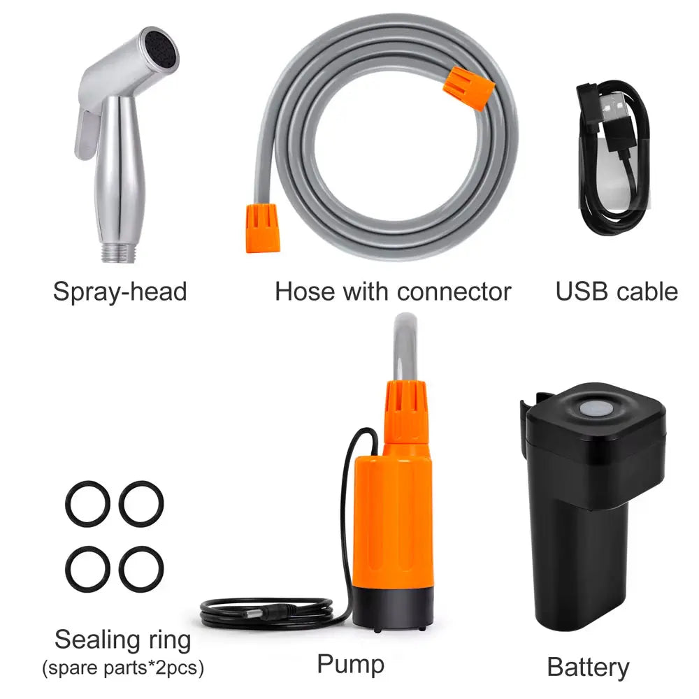 Portable Electric Camping Shower Pump AquaBathroom